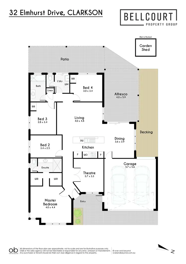 Floorplan of Homely house listing, 32 Elmhurst Drive, Clarkson WA 6030
