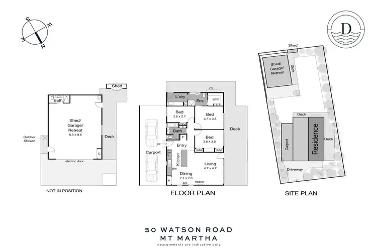 Floorplan of Homely house listing, 50 Watson Road, Mount Martha VIC 3934