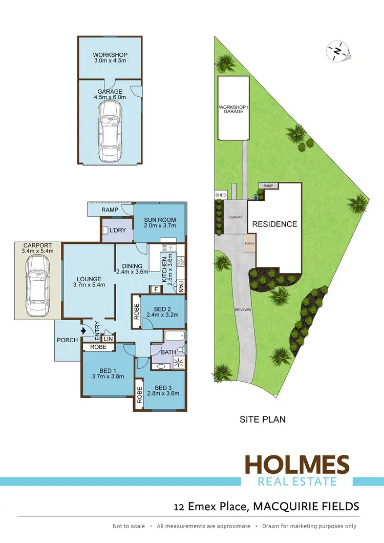 Floorplan of Homely house listing, 12 Emex Place, Macquarie Fields NSW 2564