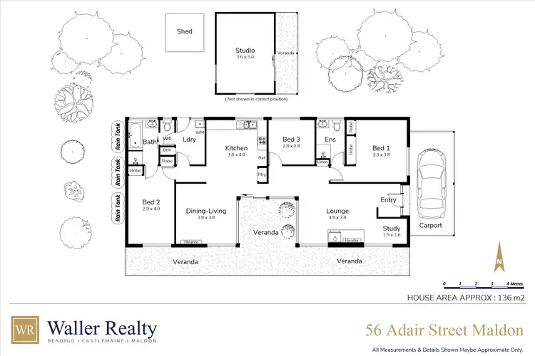 Floorplan of Homely house listing, 56 Adair Street, Maldon VIC 3463