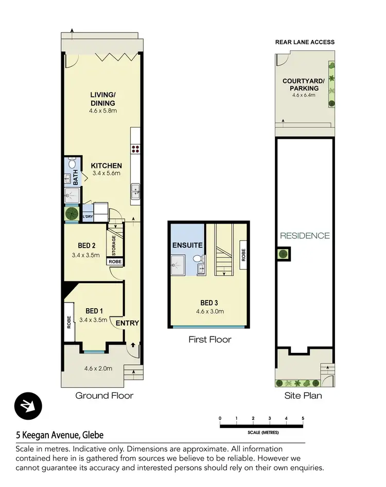 Floorplan of Homely house listing, 5 Keegan Avenue, Glebe NSW 2037