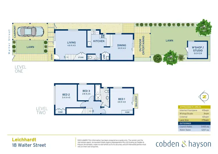 Floorplan of Homely house listing, 18 Walter Street, Leichhardt NSW 2040
