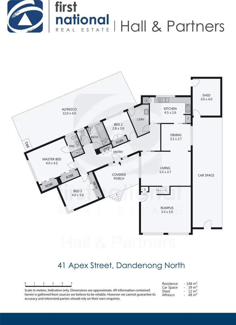 Floorplan of Homely house listing, 41 Apex Street, Dandenong North VIC 3175
