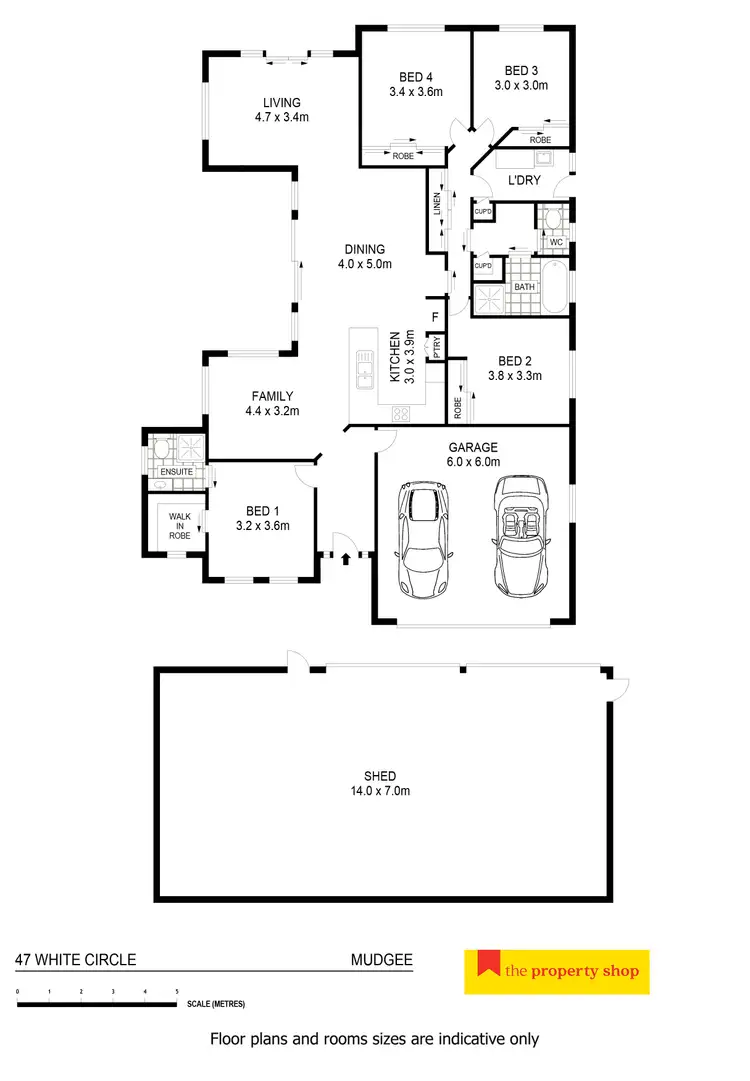 Floorplan of Homely house listing, 47 White Circle, Mudgee NSW 2850