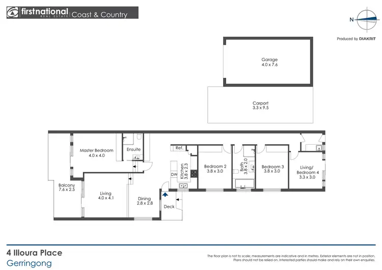 Floorplan of Homely house listing, 4 Illoura Place, Gerringong NSW 2534