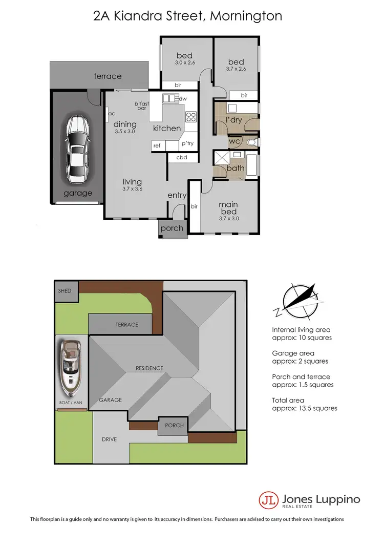 Floorplan of Homely house listing, 2a Kiandra Street, Mornington VIC 3931