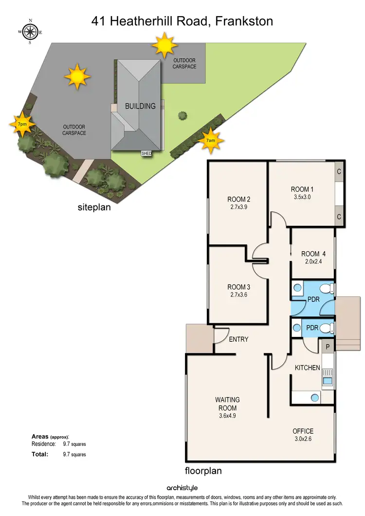 Floorplan of Homely house listing, 41 Heatherhill Road, Frankston VIC 3199