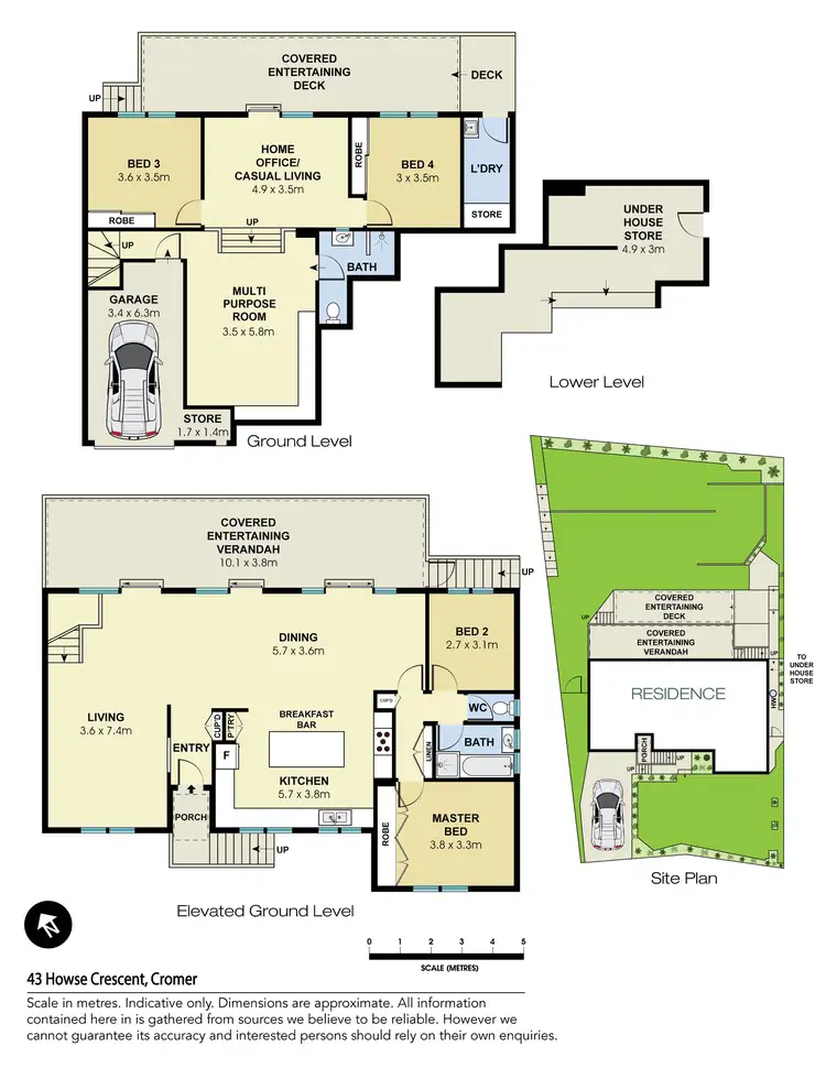 Floorplan of Homely house listing, 43 Howse Crescent, Cromer NSW 2099