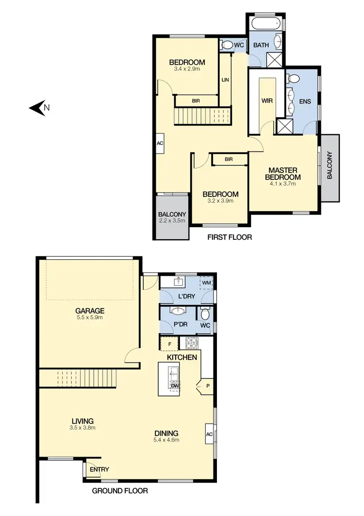 Floorplan of Homely townhouse listing, 2 Cranwell Square, Caroline Springs VIC 3023