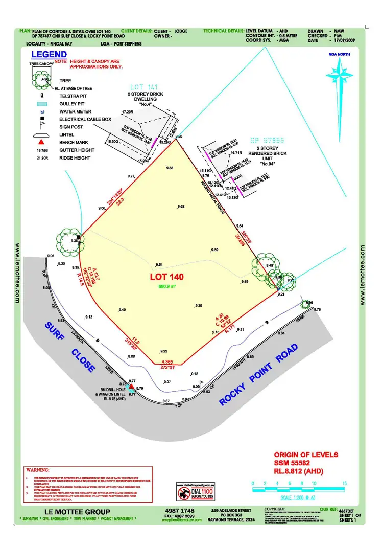 Floorplan of Homely land listing, 96 Rocky Point Road, Fingal Bay NSW 2315