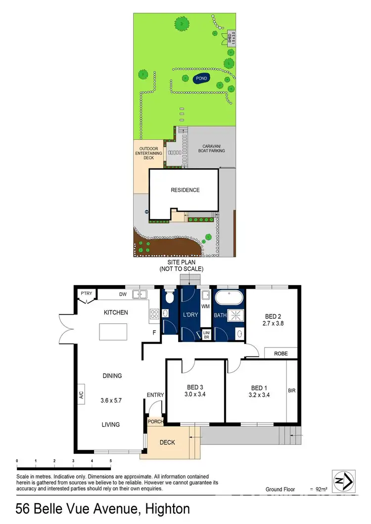 Floorplan of Homely house listing, 56 Belle Vue Avenue, Highton VIC 3216