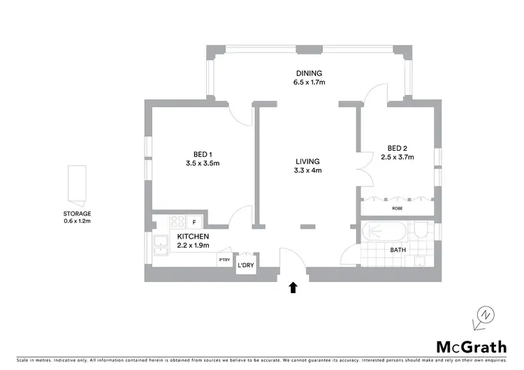 Floorplan of Homely apartment listing, 2/45 Birriga Road, Bellevue Hill NSW 2023