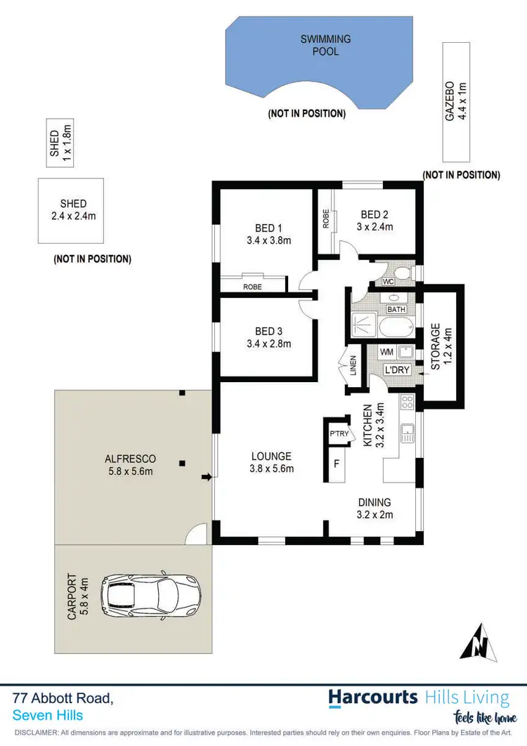 Floorplan of Homely house listing, 77 Abbott Road, Seven Hills NSW 2147