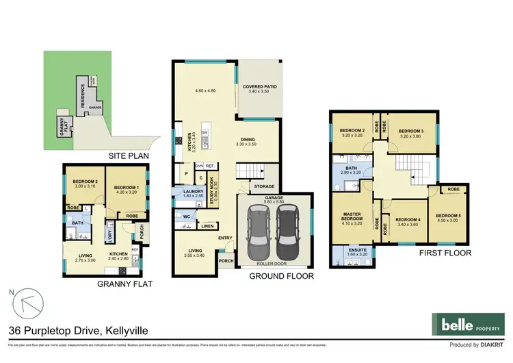 Floorplan of Homely house listing, 36 - 36a Purpletop Drive, Kellyville NSW 2155
