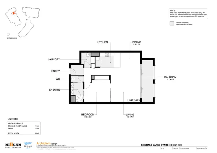 Floorplan of Homely apartment listing, 3047/3029 The Boulevard, Carrara QLD 4211