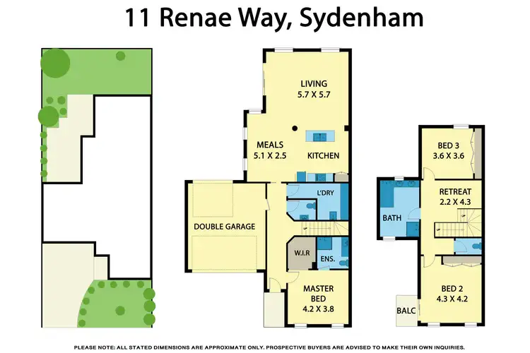 Floorplan of Homely house listing, 11 Renae Way, Sydenham VIC 3037