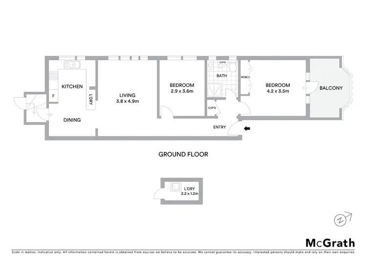 Floorplan of Homely apartment listing, 6/206 Clovelly Road, Randwick NSW 2031