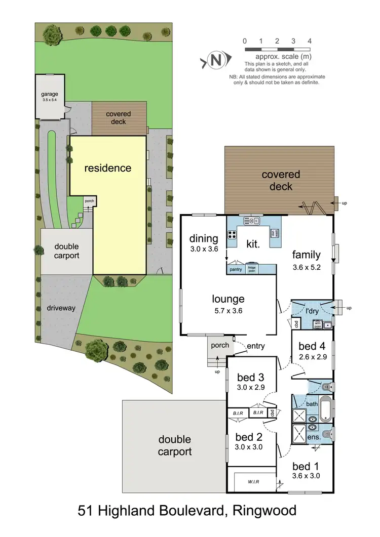 Floorplan of Homely house listing, 51 Highland Boulevard, Ringwood VIC 3134