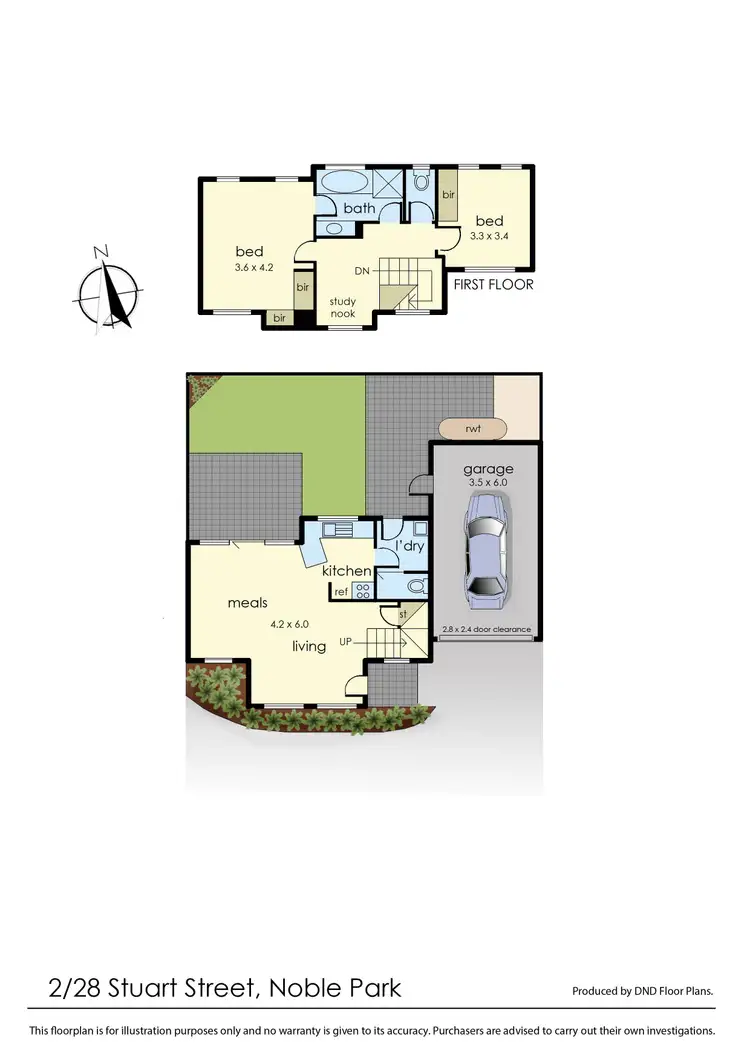 Floorplan of Homely unit listing, 2/28 Stuart Street, Noble Park VIC 3174