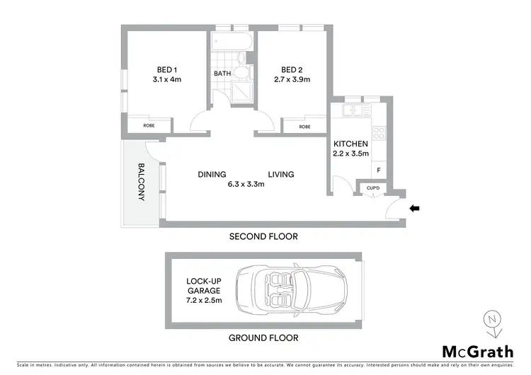 Floorplan of Homely apartment listing, 16/2 Murray Street, Lane Cove NSW 2066