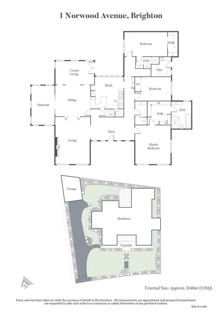 Floorplan of Homely house listing, 1 Norwood Avenue, Brighton VIC 3186