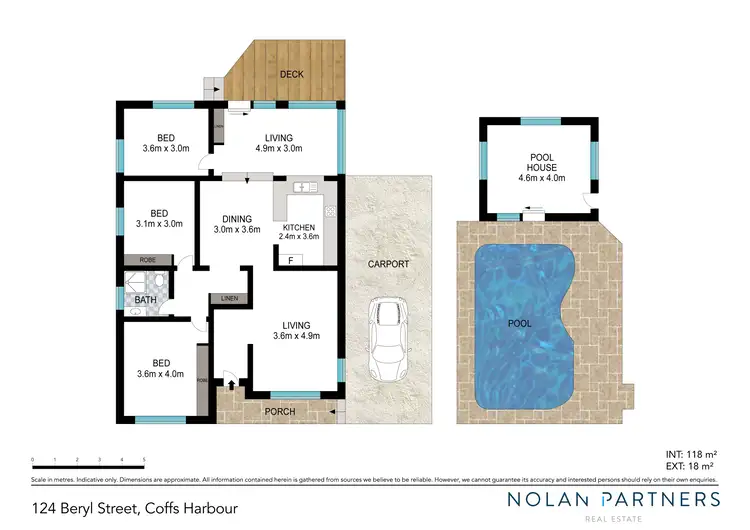 Floorplan of Homely house listing, 124 Beryl Street, Coffs Harbour NSW 2450