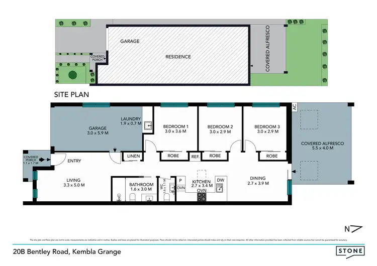 Floorplan of Homely semi-detached listing, 20B Bentley Road, Kembla Grange NSW 2526