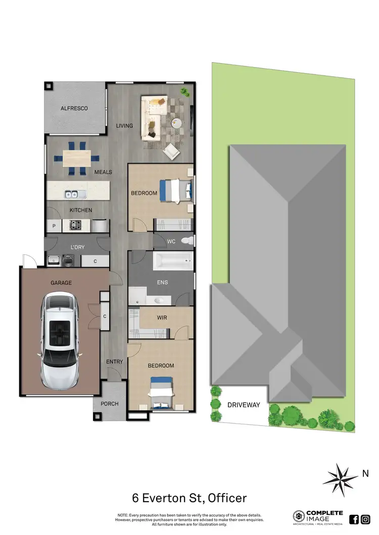 Floorplan of Homely house listing, 6 Everton Street, Officer VIC 3809