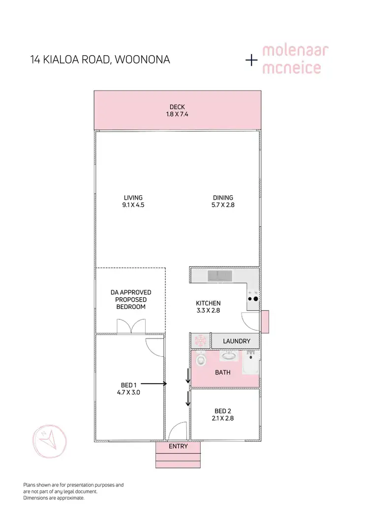 Floorplan of Homely house listing, 14 Kialoa Road, Woonona NSW 2517