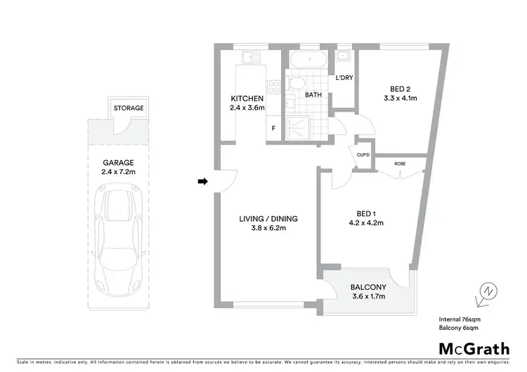Floorplan of Homely apartment listing, 17/32 Ross Street, Newport NSW 2106