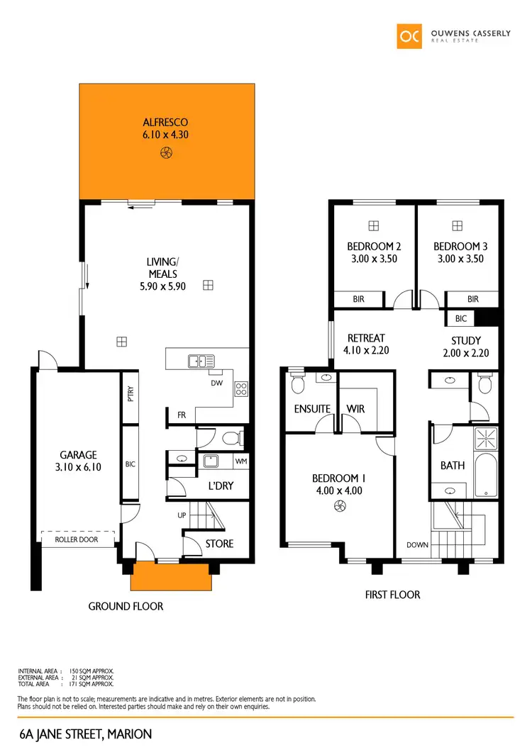 Floorplan of Homely house listing, 6A Jane Street, Marion SA 5043