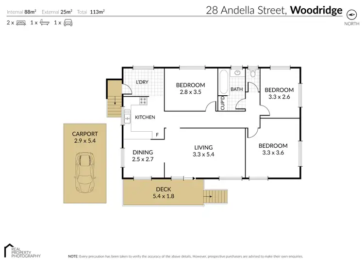 Floorplan of Homely house listing, 28 Andella Street, Woodridge QLD 4114