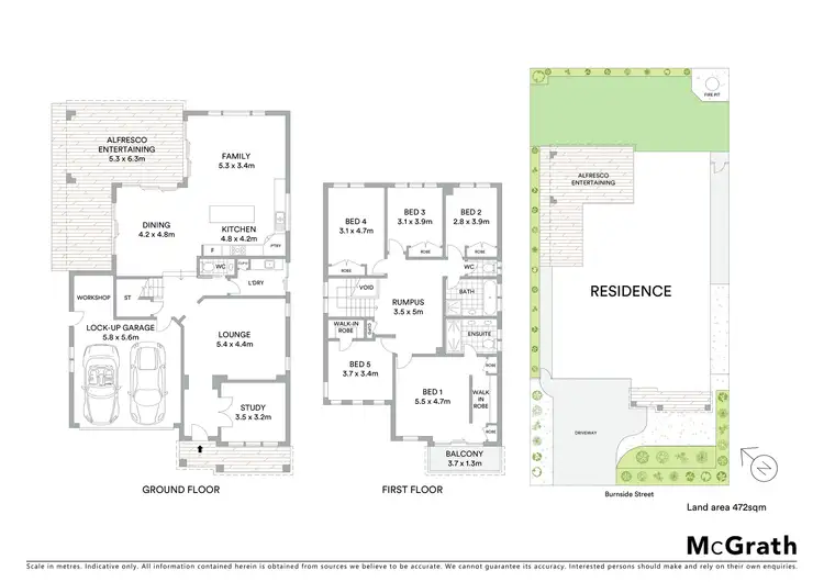 Floorplan of Homely house listing, 23 Burnside Street, Kellyville Ridge NSW 2155