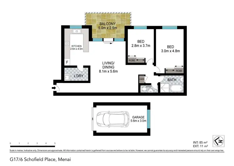 Floorplan of Homely unit listing, G17/6 Schofield Place, Menai NSW 2234