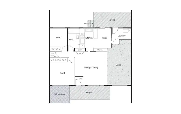 Floorplan of Homely house listing, 86 Dexter Street, Cook ACT 2614