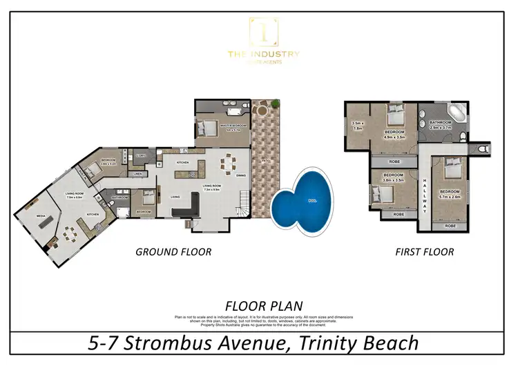 Floorplan of Homely house listing, 5-7 Strombus Avenue, Trinity Beach QLD 4879