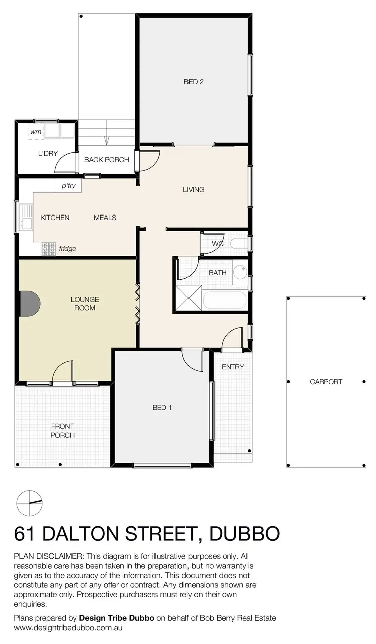 Floorplan of Homely house listing, 61 Dalton Street, Dubbo NSW 2830