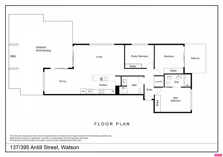Floorplan of Homely apartment listing, 137/395 Antill Street, Watson ACT 2602