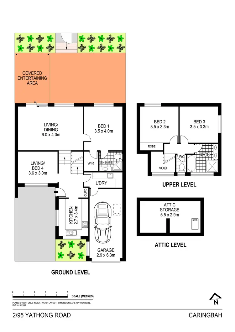 Floorplan of Homely townhouse listing, 2/95 Yathong Road, Caringbah NSW 2229