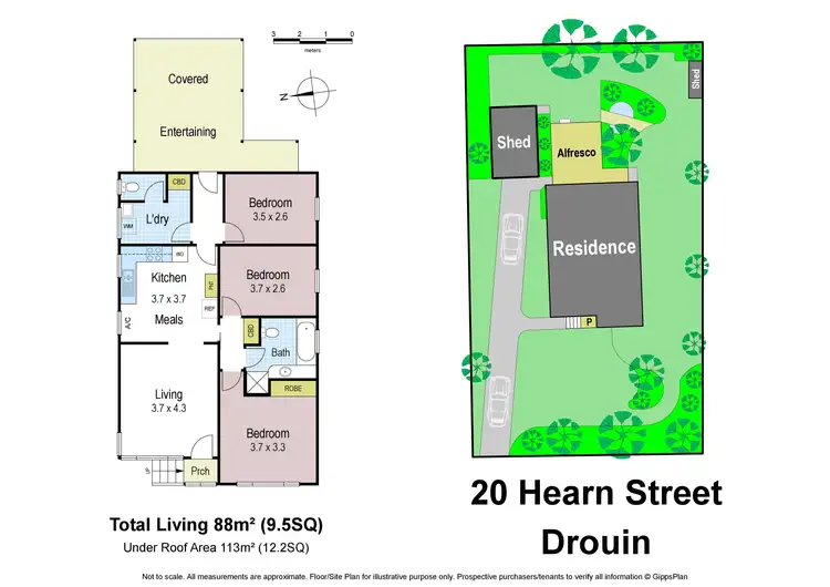 Floorplan of Homely house listing, 20 Hearn Street, Drouin VIC 3818