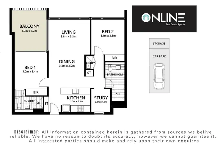 Floorplan of Homely apartment listing, 3614/2 Rothschild Avenue, Rosebery NSW 2018