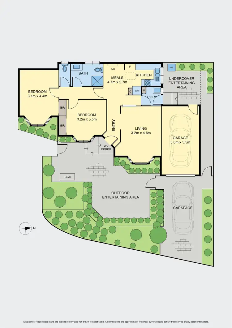 Floorplan of Homely unit listing, 1/33 Grice Crescent, Essendon VIC 3040