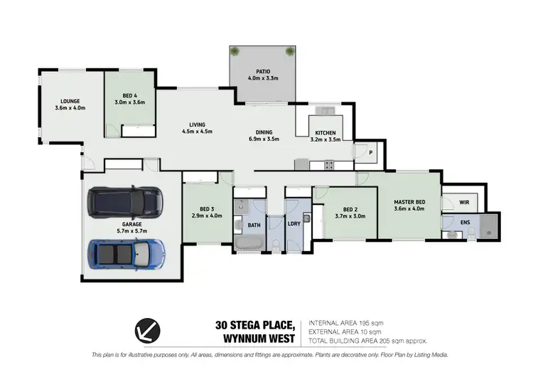 Floorplan of Homely house listing, 30 Stega Place, Wynnum West QLD 4178