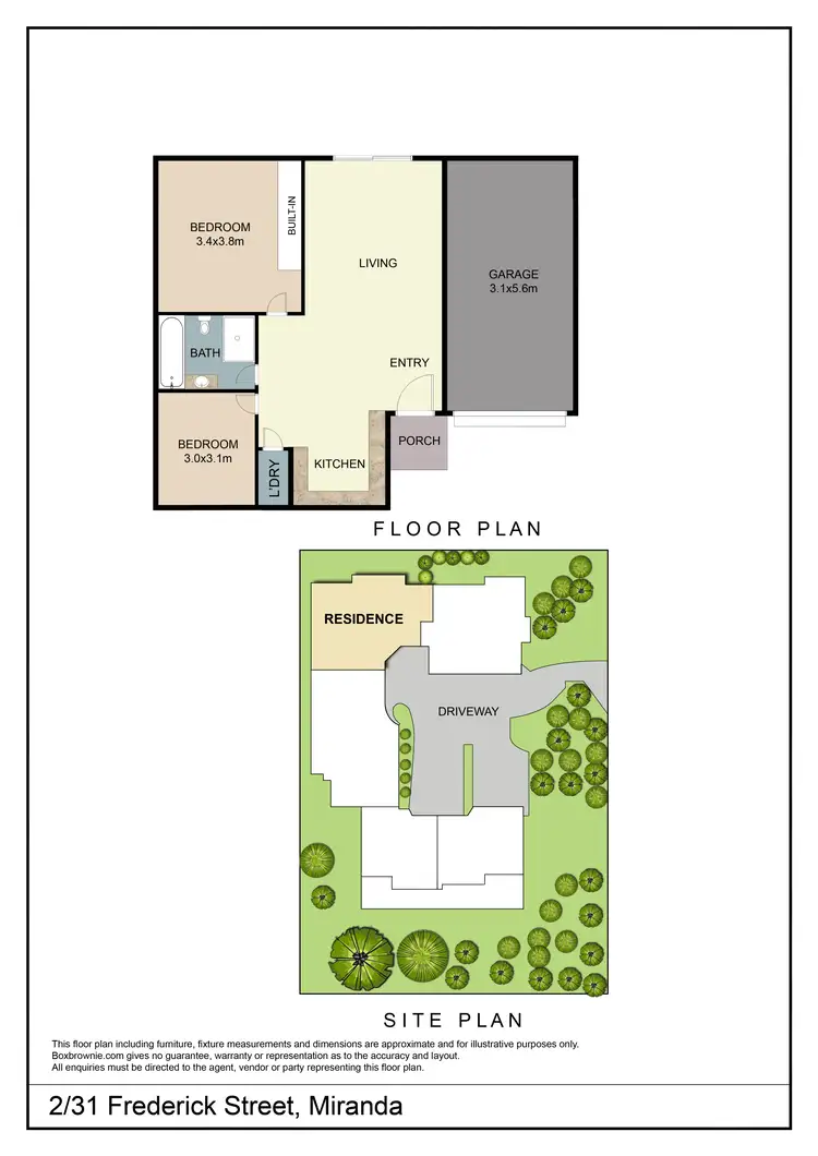 Floorplan of Homely villa listing, 2/31 Frederick Street, Miranda NSW 2228