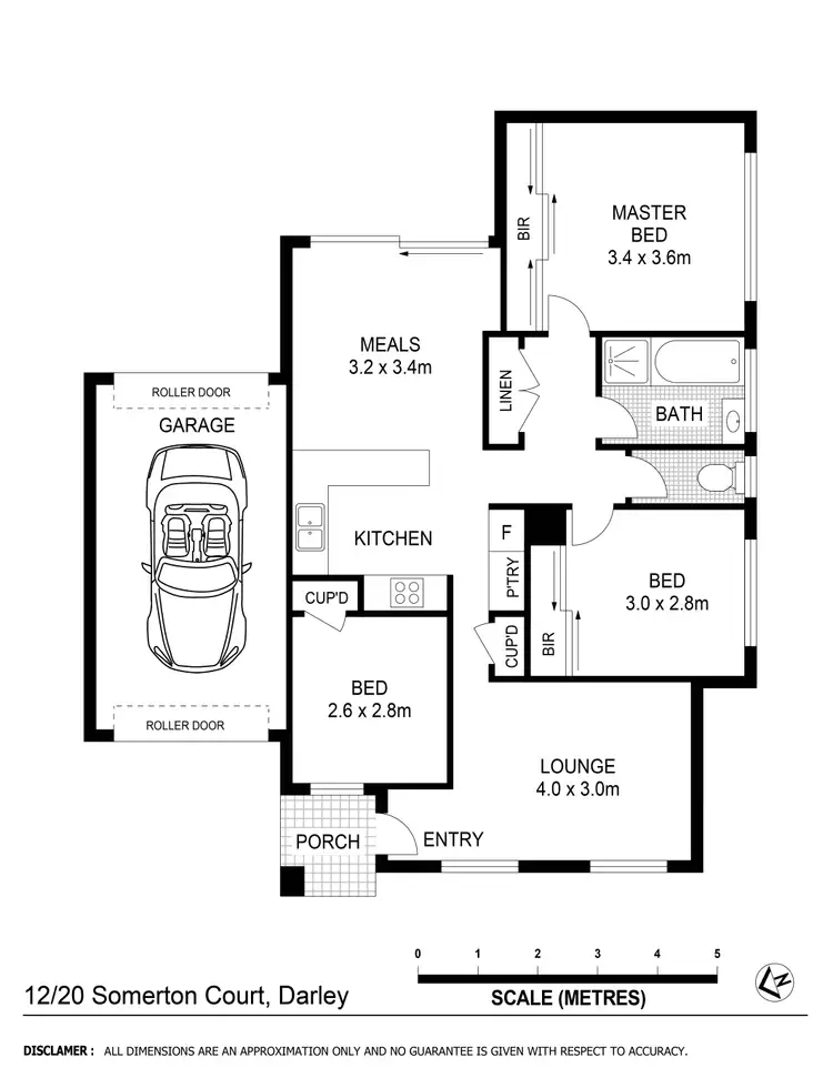 Floorplan of Homely block of units listing, 12/20 Somerton Court, Darley VIC 3340