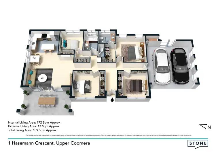 Floorplan of Homely house listing, 1 Hasemann Crescent, Upper Coomera QLD 4209