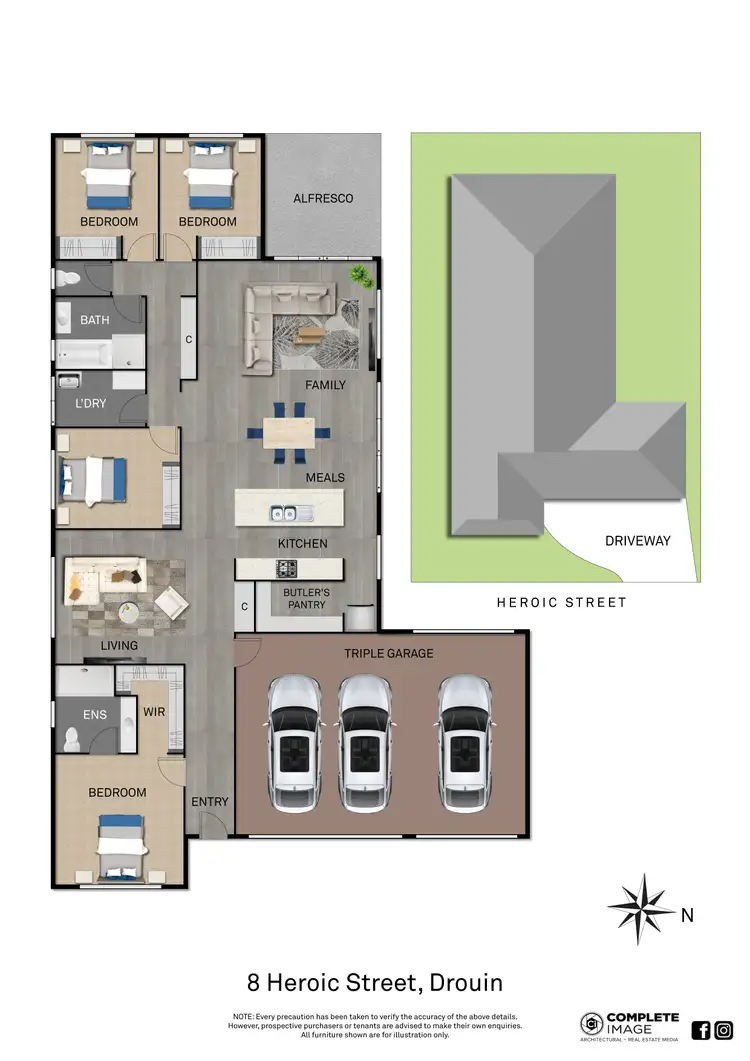 Floorplan of Homely house listing, 8 Heroic Street, Drouin VIC 3818
