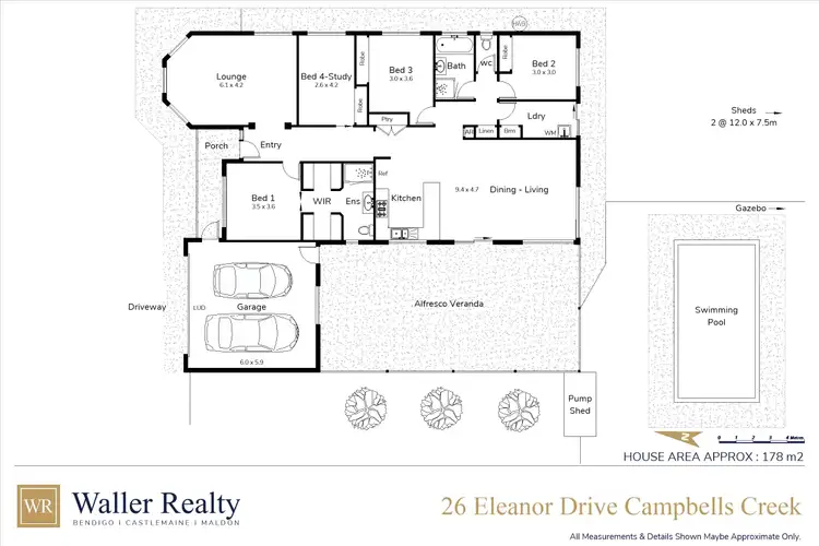 Floorplan of Homely house listing, 26 Eleanor Drive, Campbells Creek VIC 3451