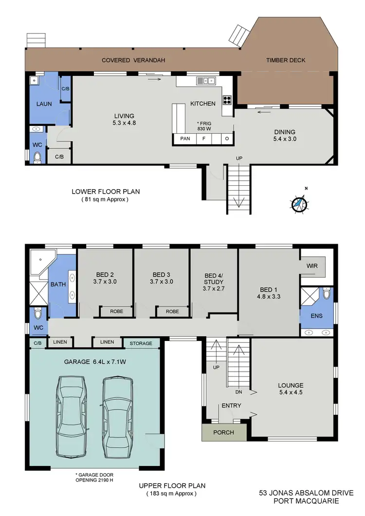 Floorplan of Homely house listing, 53 Jonas Absalom Drive, Port Macquarie NSW 2444