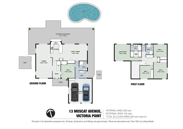 Floorplan of Homely house listing, 13 Muscat Ave, Victoria Point QLD 4165